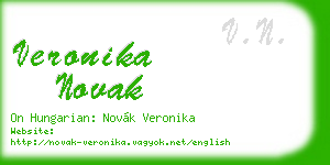 veronika novak business card